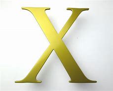 Image result for Gold Letter X