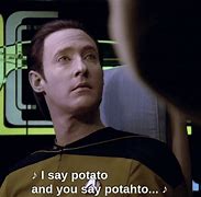 Image result for Star Trek Data On a Potata