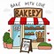 Image result for Bread Bakery Shop Cartoon