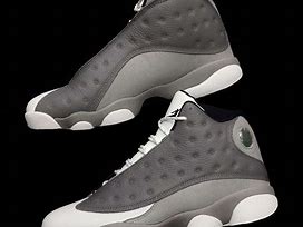 Image result for Jordan 13 Grey and White