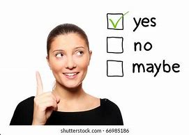 Image result for Yes No Maybe Clip Art
