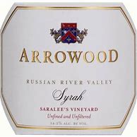 Image result for Arrowood Syrah Saralee's