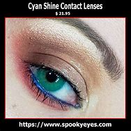 Image result for Cyan Contact Lenses