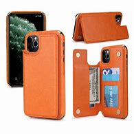 Image result for Leather iPhone 11 Case with Card Holder