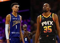 Image result for Kevin Durant Fade Away On Victor Wemby