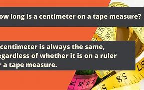 Image result for Cm On a Tape Measure