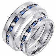 Image result for Couples Matching Wedding Ring Sets