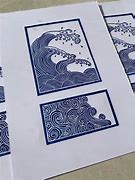 Image result for Lino Print Waves