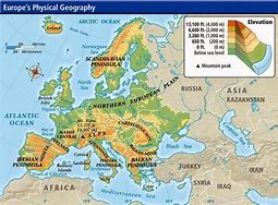 Image result for Geography Map of Europe