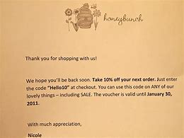 Image result for Thank You for Shopping Letters
