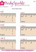 Image result for Measurement Chart Using Ruler