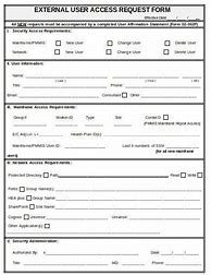 Image result for Access Request Form Example