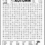 Image result for Autumn Word Searches