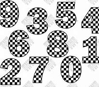Image result for Checkered Flag Number 5 SVG
