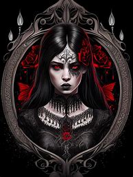 Image result for Gothic Woman Art Print