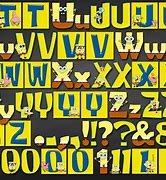 Image result for Spongebob Alphabet Sticker