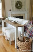 Image result for Homemade Tall Sofa Table
