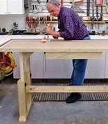 Image result for Adjustable Height Woodworking Table