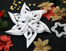 Image result for How to Make Paper Snowflake Ornaments