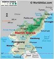 Image result for North Korea Map World