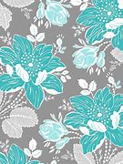 Image result for Teal Floral Pattern
