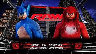 Image result for WWE Sonic vs Knuckles