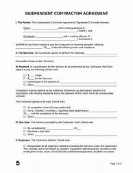 Image result for Independent Contractor Sample Contract