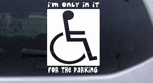 Image result for Funny Parking Decal