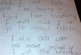 Image result for Funny Excuse Notes to Teachers