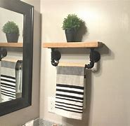 Image result for Bathroom Wall Shelves for Towels