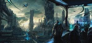 Image result for Industrial Futuristic City Drawing