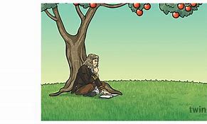 Image result for Newton Apple Tree Cartoon