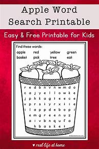 Image result for Apple Word Printable