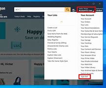 Image result for How to Log Out of Amazon Account App
