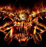 Image result for Flame Skull Background