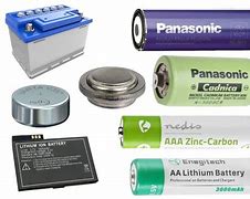 Image result for Different Types of Batteries