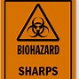 Image result for Sharps Safety Sign