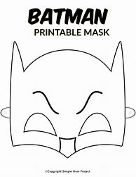 Image result for Batman Mask Coloring Pages Printable