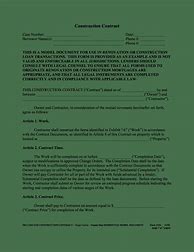 Image result for Free Contractor Contract Template