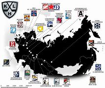Image result for KHL Teams Map