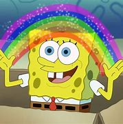 Image result for Spongebob SquarePants Rainbow Meme