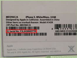 Image result for Serial Number On iPhone Box