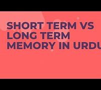 Image result for Short-Term Memory Song