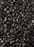 Image result for Black Smooth Stones for Landscaping