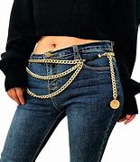 Image result for Chain Belt with Jeans