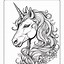 Image result for Unicorn Colouring in for Year Two Medium