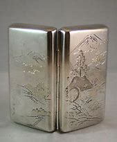 Image result for Japanese Silver Cigarette Case