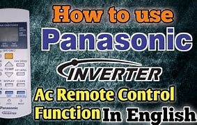 Image result for Holding Set Button On Panasonic AC Remote