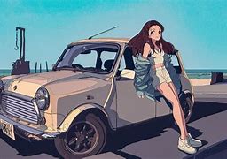 Image result for Cartoon Girl Car