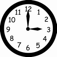 Image result for Clock Cartoon Black and White
